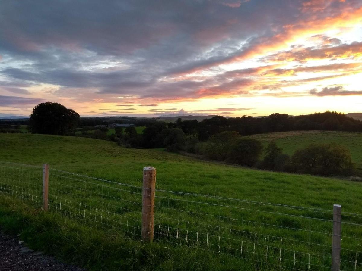 Cleeves Cabins Ailsa Luxury Lodge With Hot Tub Dalry  Eksteriør bilde
