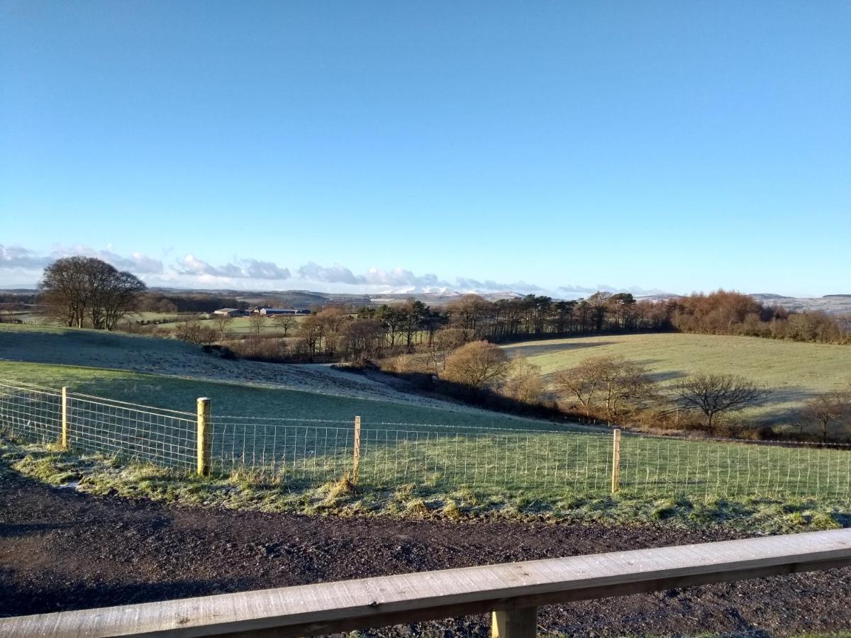 Cleeves Cabins Ailsa Luxury Lodge With Hot Tub Dalry  Eksteriør bilde
