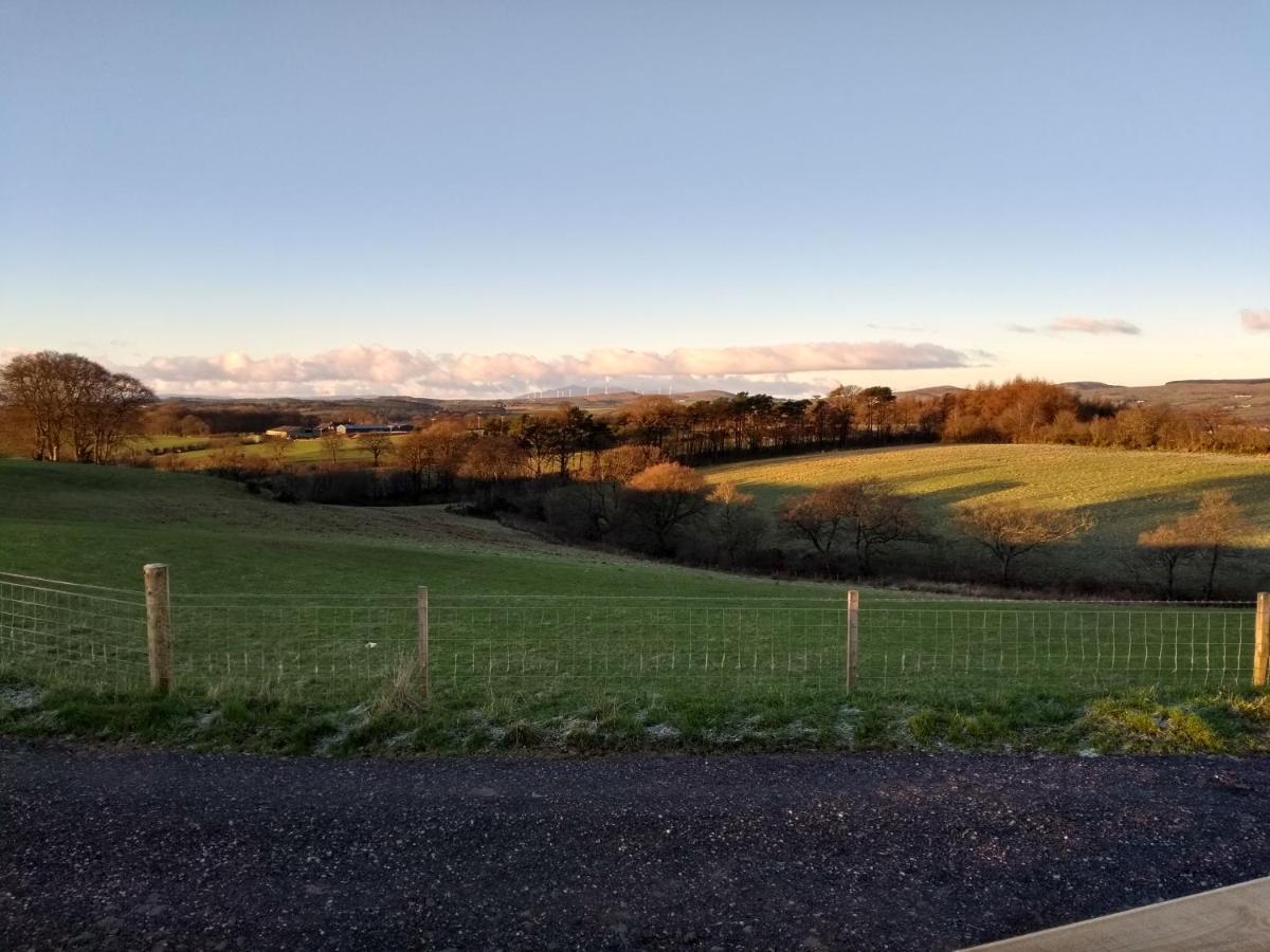 Cleeves Cabins Ailsa Luxury Lodge With Hot Tub Dalry  Eksteriør bilde